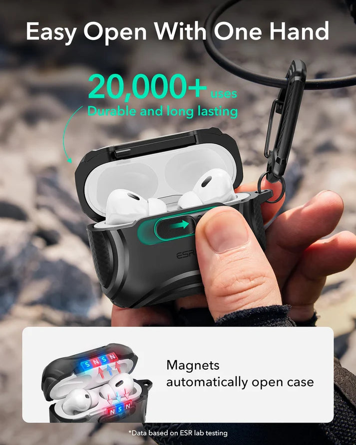 ESR Cyber FlickLock Magnetic Case for Airpods pro 3