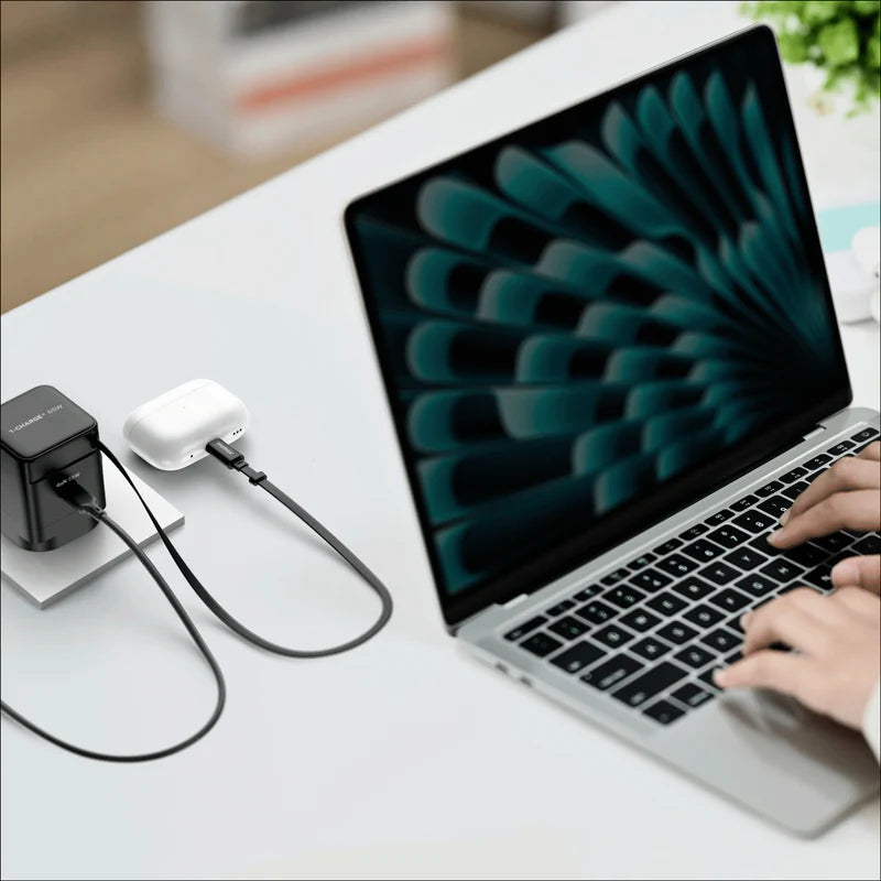 MOMAX 1-Charge+ 1-Port GaN Charger With Built-In USB-C Cable 65W