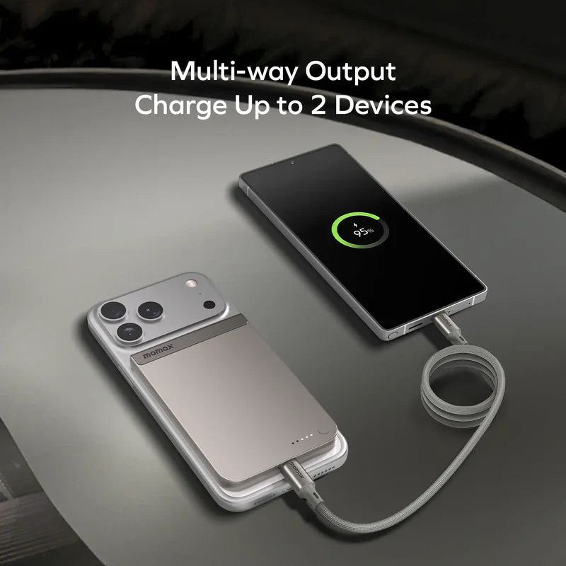 Momax 1-Power S.Pass 5000mAh Qi2 Magnetic Wireless Battery Pack