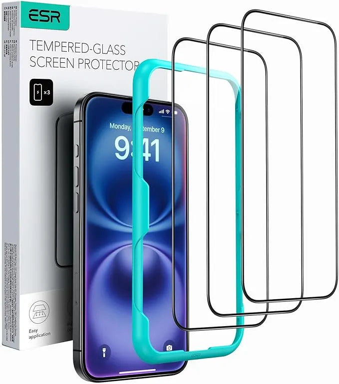 ESR Tempered 17 series Clear Glass Screen Protector with Alignment Frame