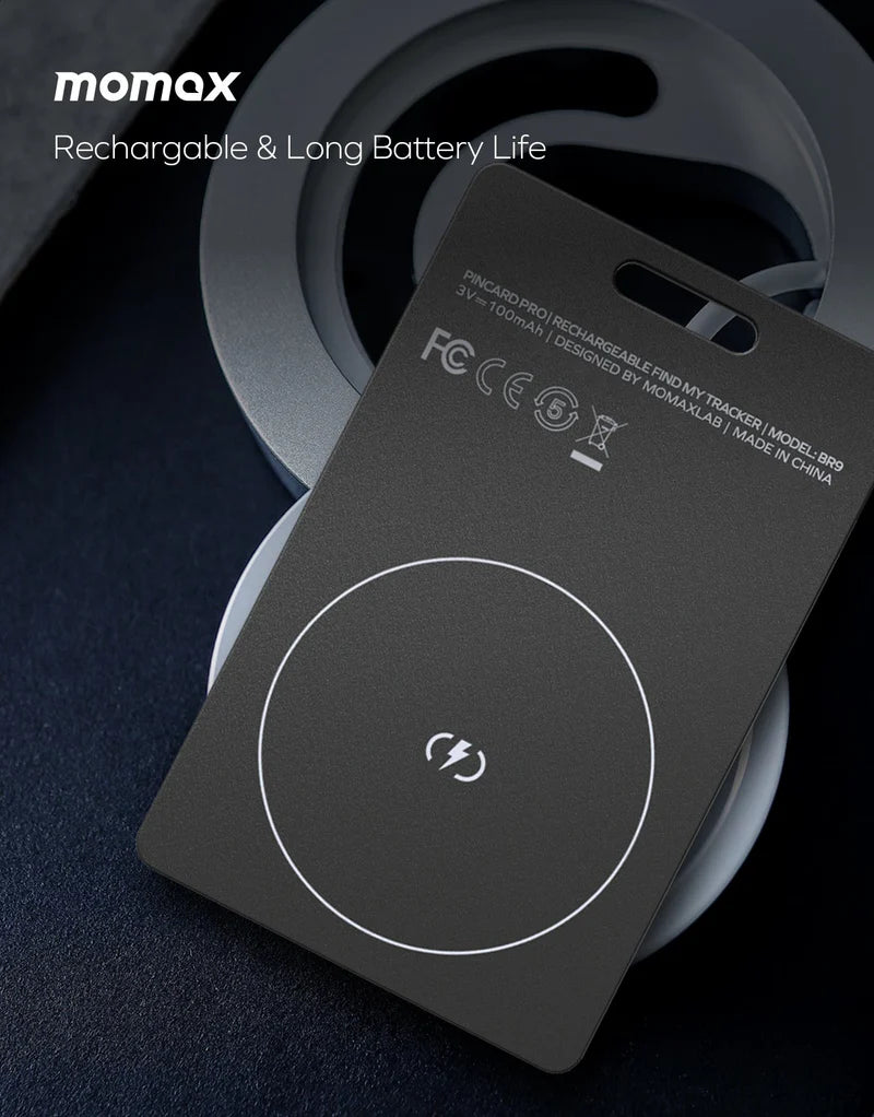 MOMAX PinCard Pro Rechargeable Find My Locator
