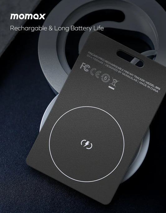 MOMAX PinCard Pro Rechargeable Find My Locator