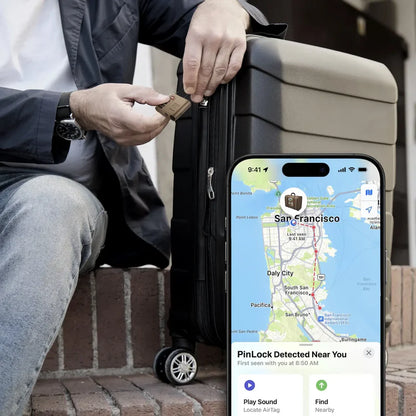 MOMAX PinLock Find My Locator with TSA Padlock