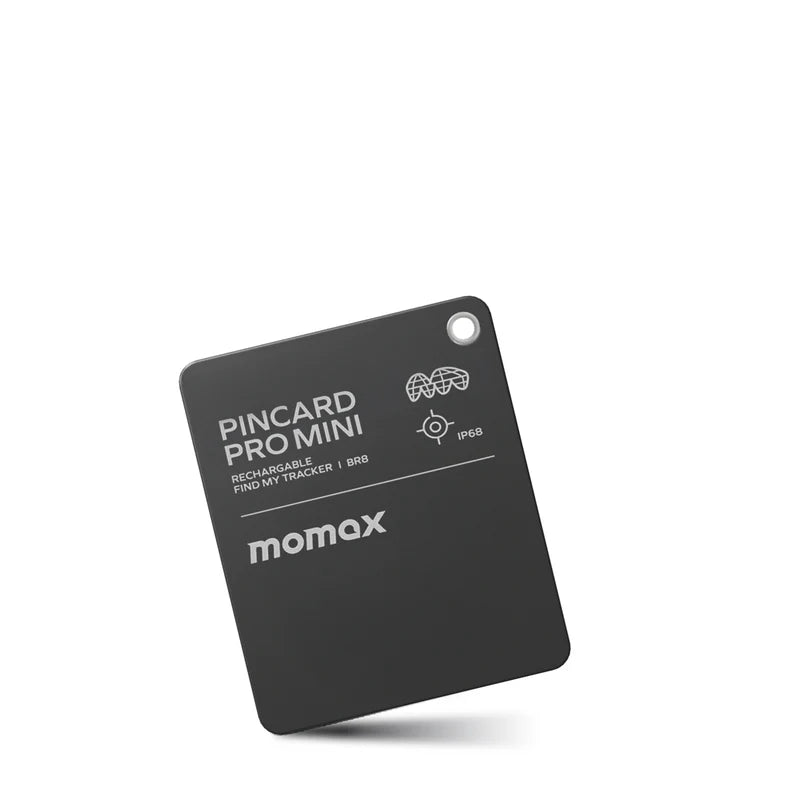 MOMAX PinCard Pro Mini Rechargeable Find My Locator