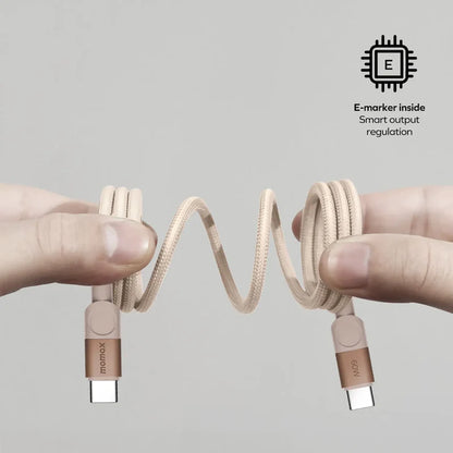 MOMAX Mag.Link Magnetic USB-C to USB-C Cable 60W 1m