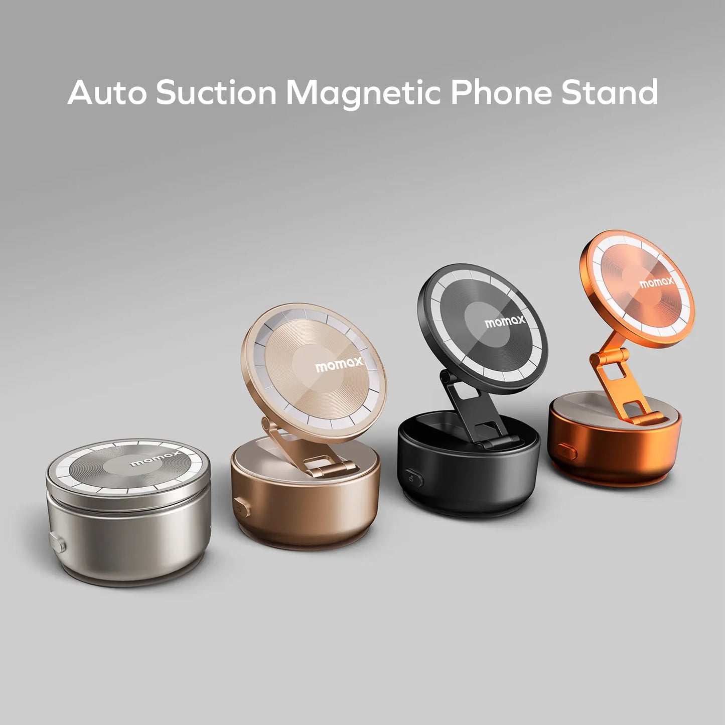 MOMAX 1-Snap Go Auto Suction Magnetic Phone Stand