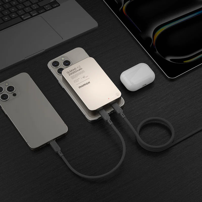 Momax Q.Mag X2 Magnetic Wireless Power Bank 20000mAh - Gen 2