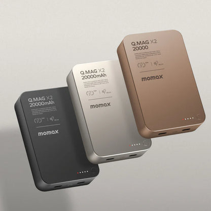 Momax Q.Mag X2 Magnetic Wireless Power Bank 20000mAh - Gen 2