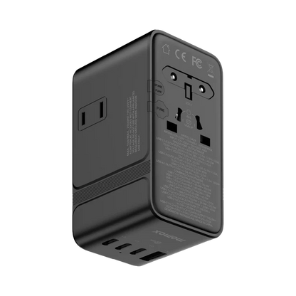 MOMAX 1-World² 205W 7-Port Dual AC Travel Adapter