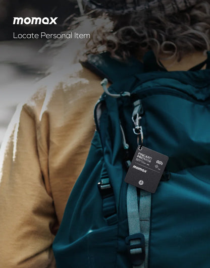MOMAX PinCard Pro Mini Rechargeable Find My Locator