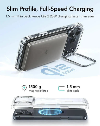 ESR Classic Hybrid Magnetic Case (Camera Control, Stash Stand) 17 SERIES