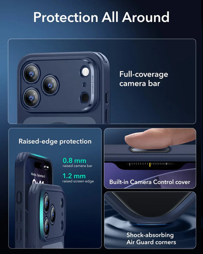 ESR Classic Hybrid Magnetic Case (Camera Control) - Frosted Blue