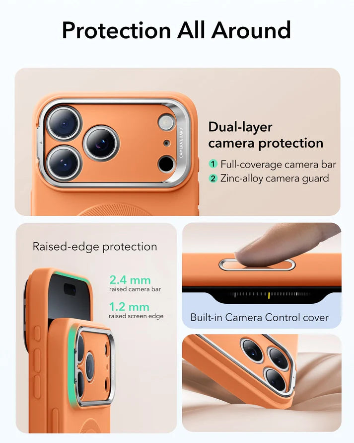 ESR Cloud Soft Magnetic Case (Camera Control, Stash Stand) 17SERIES